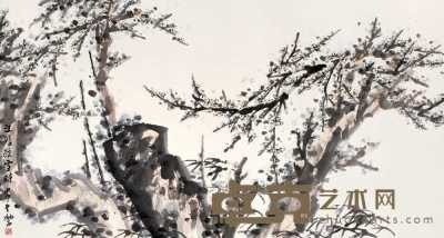 衲子 甲申（2004年）作 江晴欲雪时 镜心 96×177cm